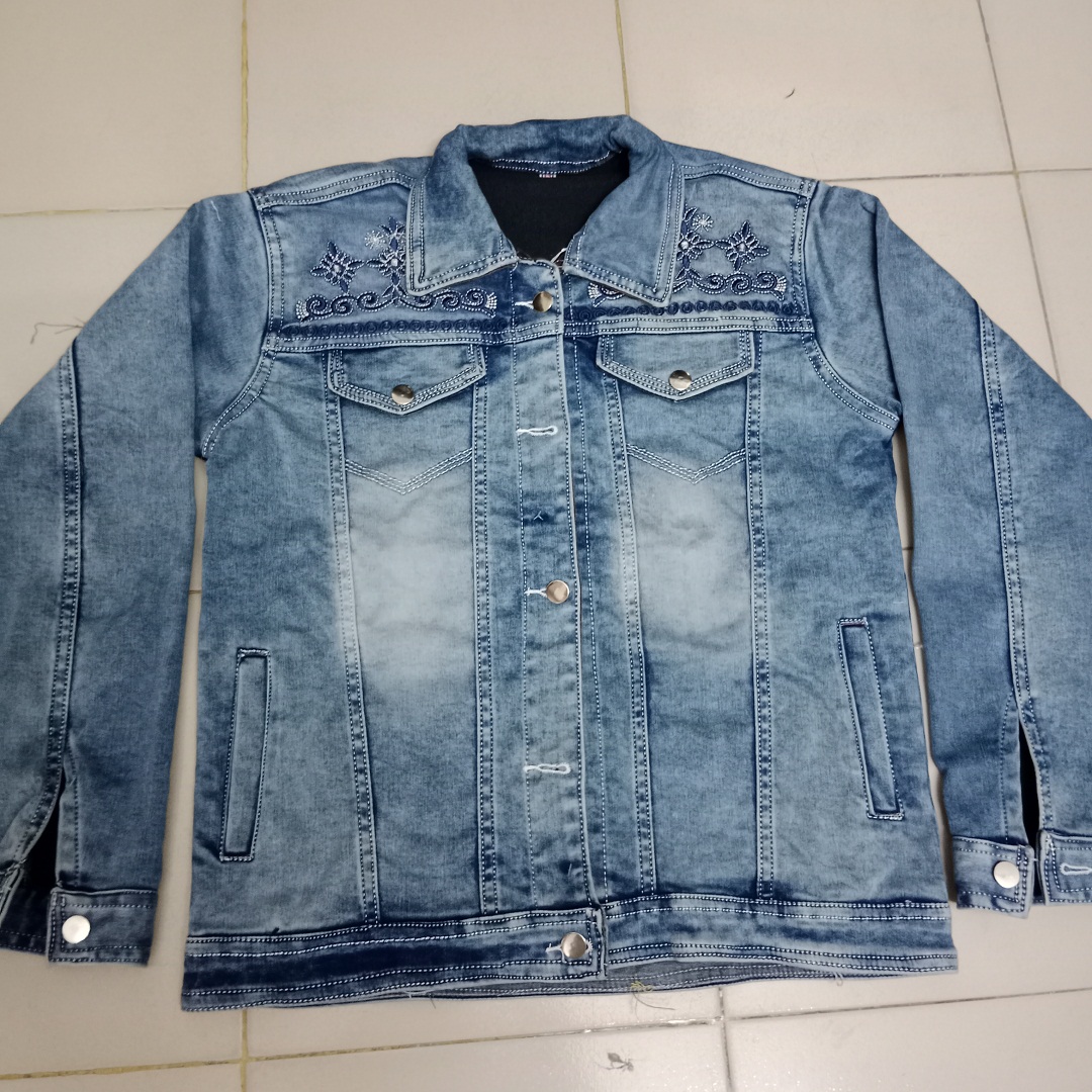 Weatherproof Umbrella Large size High Quality, Windproof Jeans jacket embroidery double Part