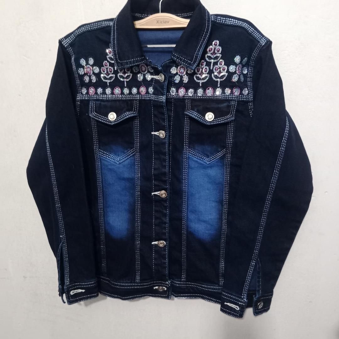 Buy Young Women Jeans Jackets Embroidered online in Bangladesh
